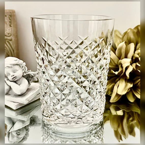 Waterford Alana Double Old Fashioned Crystal Glass 12 Oz Vintage