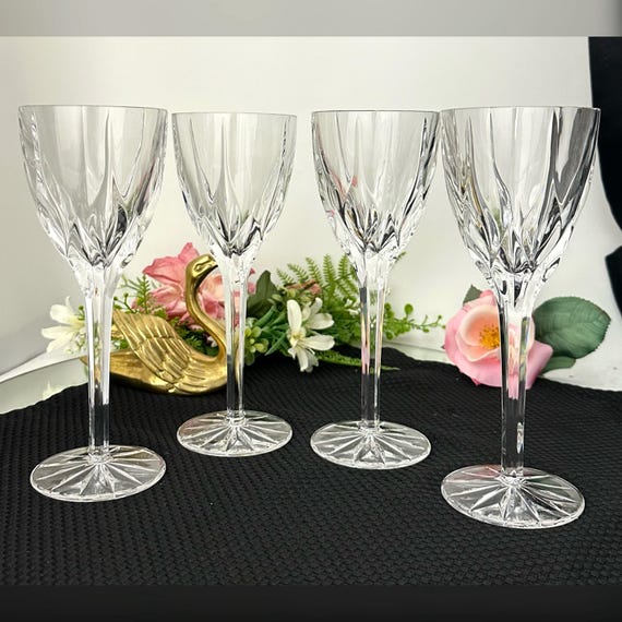 Mikasa Apollo Water Glasses / Vintage Blown Mikasa Water Goblets / Replacement Water Glasses / Mikasa Water Glass Set / 4 Water Glasses