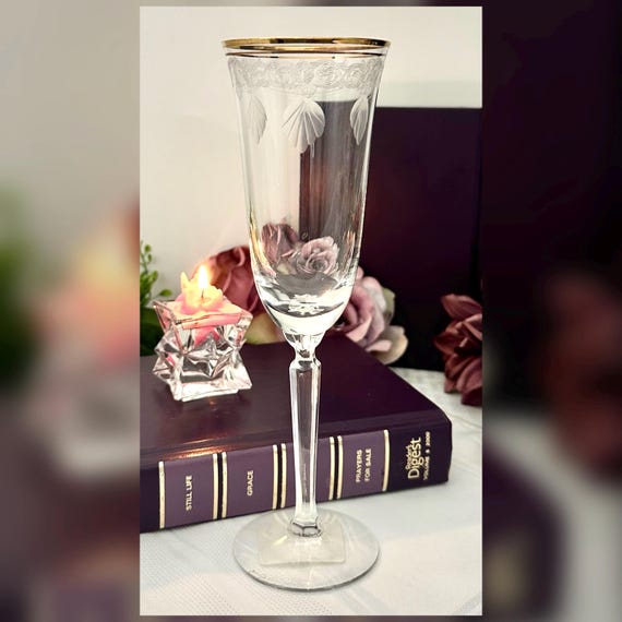 Lenox Classic Shell Champagne Flute Gold Trimmed Lenox Wedding Toasting Glass 1
