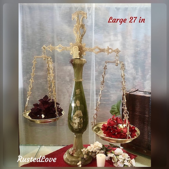 Vintage Justice Scale / Onyx Lawyer Scale / Vintage Balance Scale / Scales of Justice / Lawyer Scale / Law Office Decor / Collectible Decor