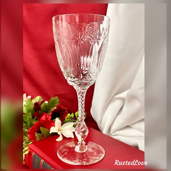 Rock Sharpe Chantilly Water Glass / Chantilly Rock Sharpe Water Goblet / Vintage Rock Sharpe Water Glass / Chantilly Water Glass - 1