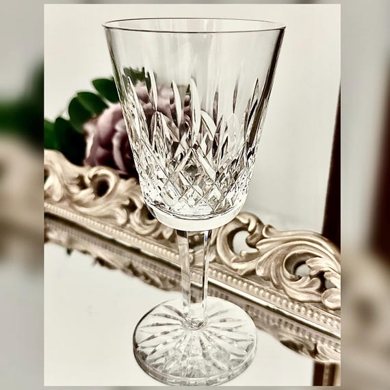 Waterford Crystal Lismore White Wine Glass Vintage Blown Crystal Replacement