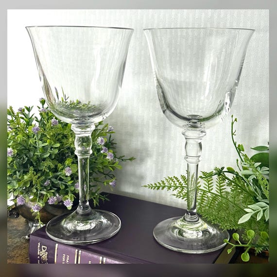 Ralph Lauren Landon Water Goblets / Lauren Crystal Landon Water Glasses / Vintage Lauren Landon Water Glasses / Ralph Lauren Goblets - 2