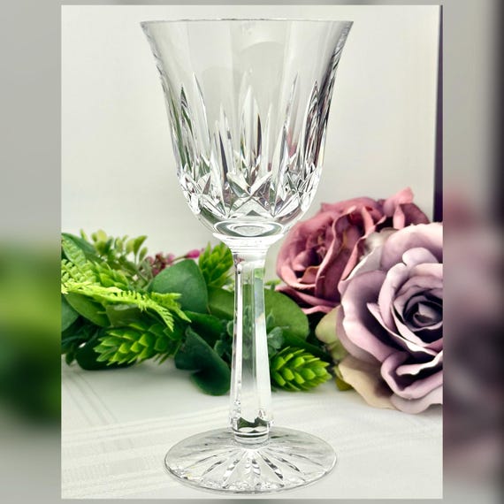 Ballyshannon Waterford Crystal Water Goblet Vintage Flared Bowl Water Glass - 1
