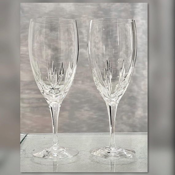 Lenox Firelight Ice Tea Glasses / Vintage Lenox Clear Firelight Ice Tea Glasses / Firelight No Panel Ice Tea Glasses / Ice Tea Glasses - 2