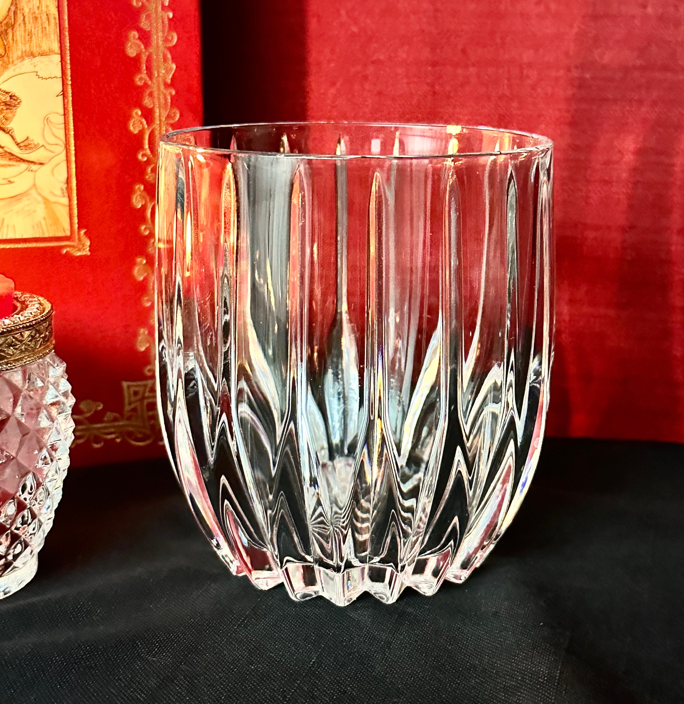 Mikasa Crystal 8 inch Cut Stemmed Cordial Glasses