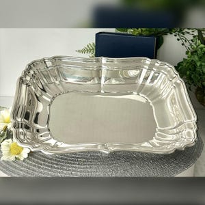Vintage Gorham Sterling Serving Bowl / Vintage Rectangle Gorham Sterling Silver Vegetable Bowl / Sterling Gorham Silver Centerpiece Bowl LG