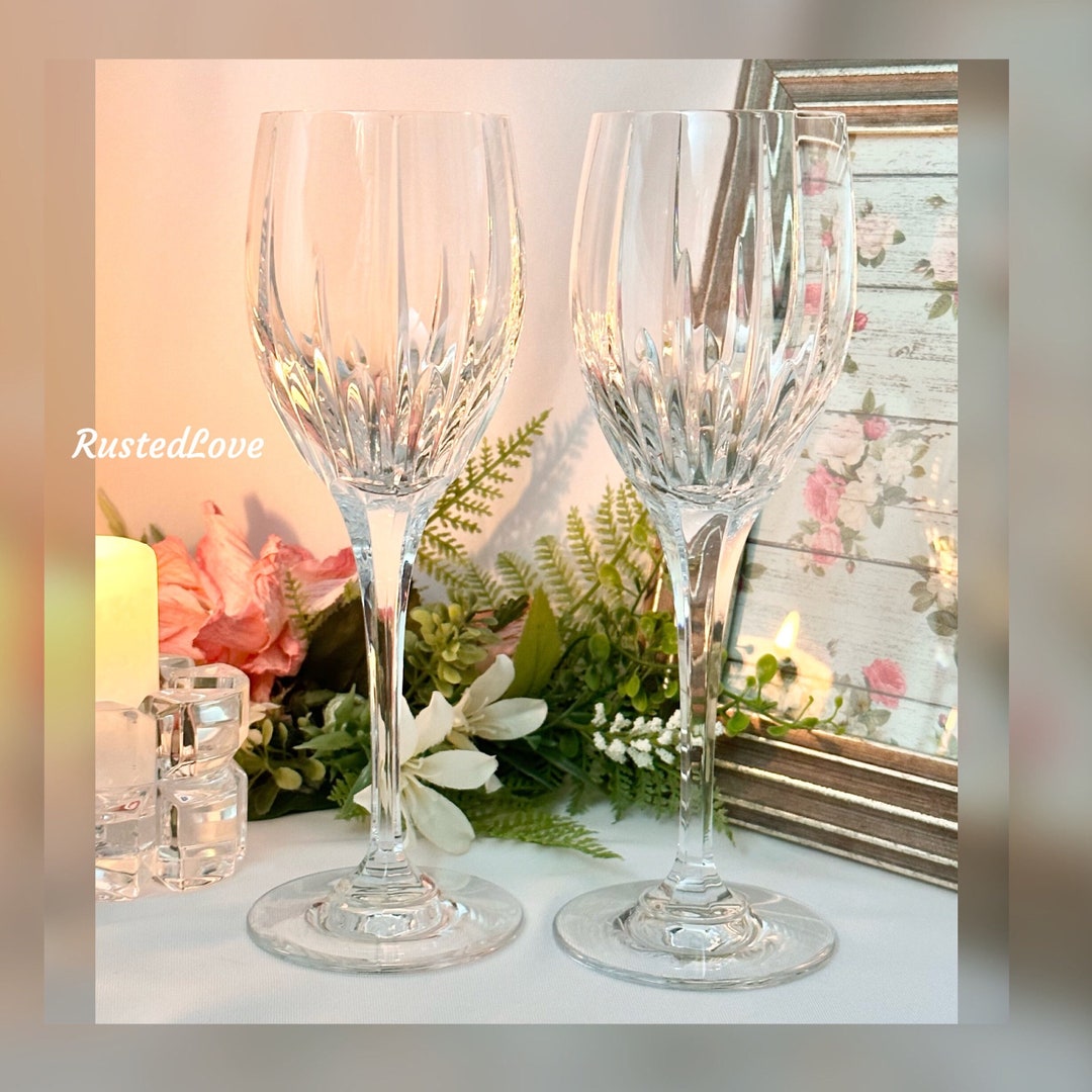 Mikasa Arctic Lights Water Glasses / Vintage Mikasa Arctic Lights