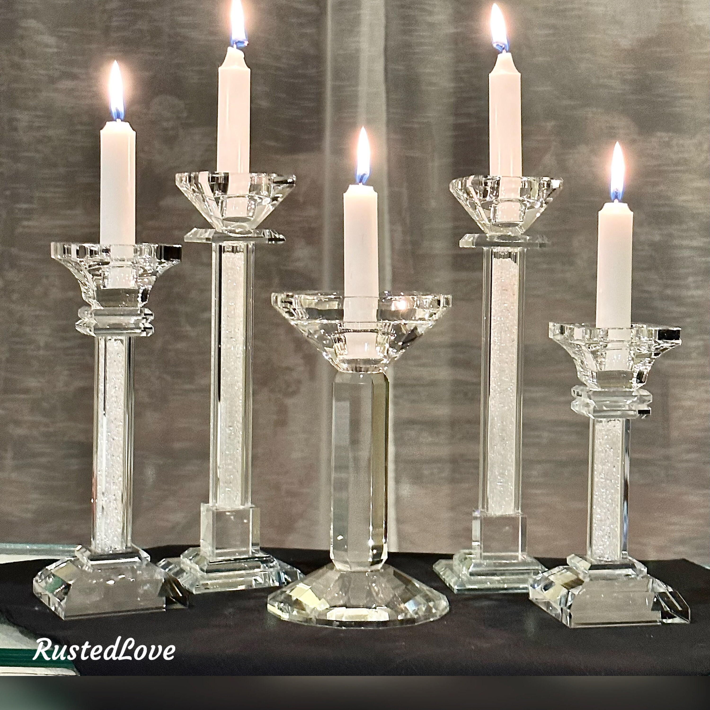 5 glass online candle holder