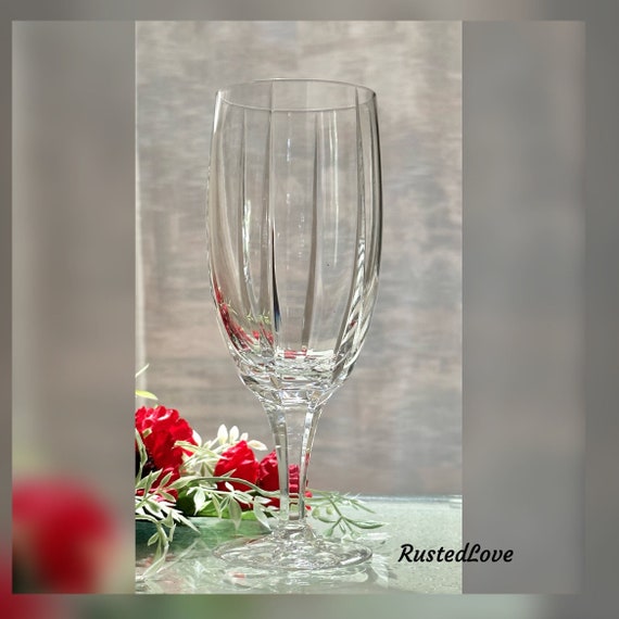 Rogaska Tulipe Ice Tea Glass /  Rogaska Crystal Glass / Clear Blown Glass / Rogaska Ice Tea Glass / Clear Crystal / Tulipe Ice Tea Glass - 1
