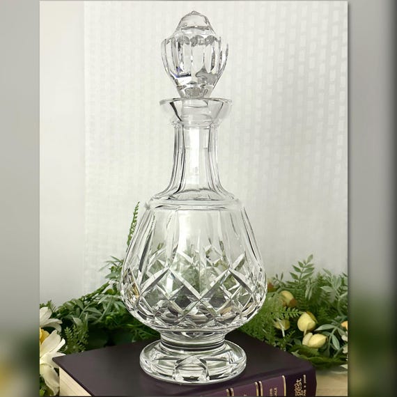 Waterford Lismore Brandy Decanter/ Vintage Lismore Waterford Crystal Decanter and Stopper / Waterford Spirits Decanter & Stopper
