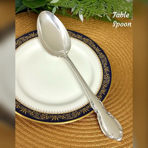 Towle Sterling Legato Tablespoon / Vintage Silverware Serving Spoon / Legato Tablespoon 8 3/8" Flatware  / Towle Tablespoon Silver Sterling