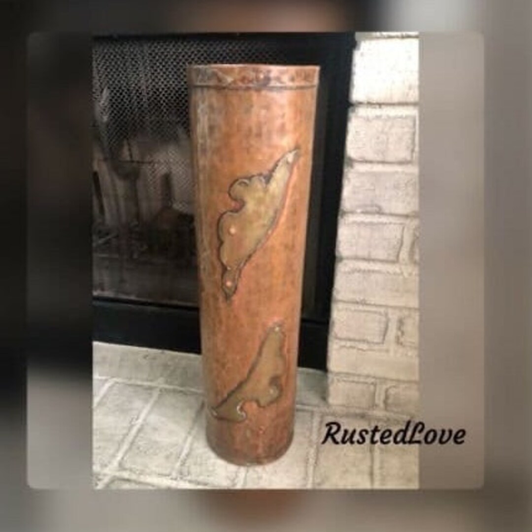 Copper Floor Vase / Artisan Hand Crafted /copper Planter / Copper