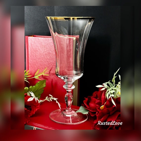 Miksasa Jamestown Gold Ice Tea Glass / Jamestown Gold Ice Tea Glass / Mikasa Jamestown Blown Glass / Vintage Mikasa Jamestown Gold Glass - 1