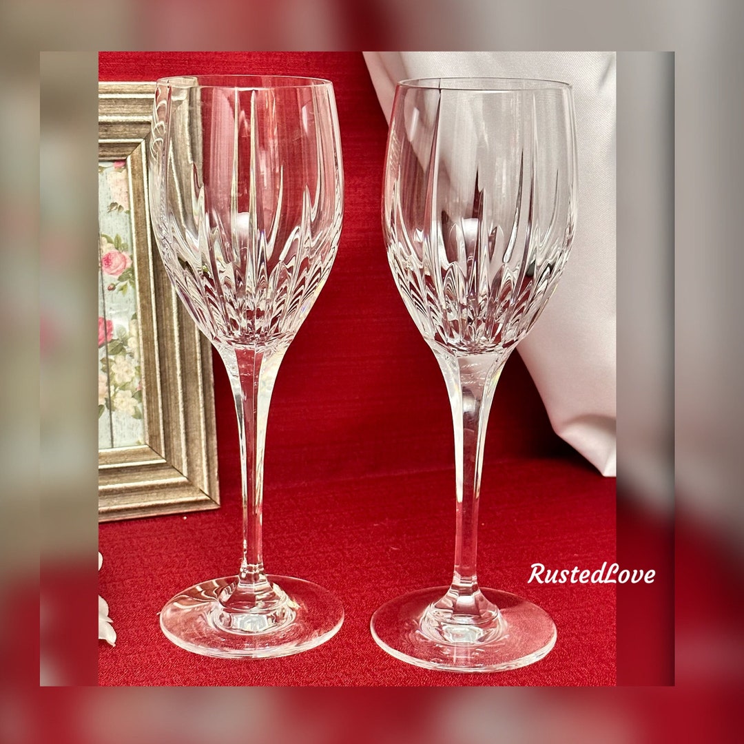 Mikasa Arctic Lights Water Glasses / Mikasa Water Goblets / Etsy