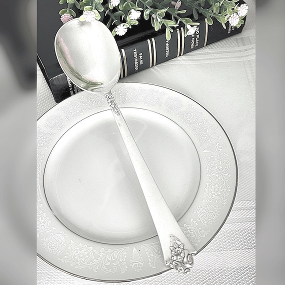 Royal Crest Castle Rose Sterling Smooth Casserole Spoon 8.5" Replacement
