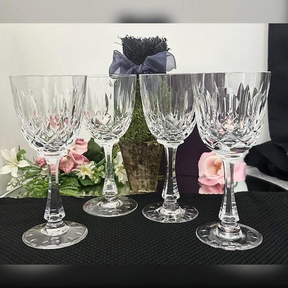 Josair Monte Claire Water Glasses / Vintage Josair Water Goblets / Josair Water Glasses / Vintage Drink and Barware / Pair Water Glasses