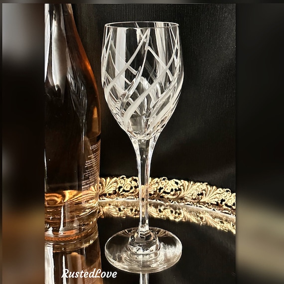 Mikasa Windlass Water Goblet / Vintage Windlass Water Glass / Clear Blown Mikasa Water Glass / Windlass Water Goblet / Mikasa Water Glass -1