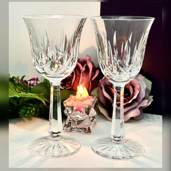 Waterford Ballyshannon 7 5/8" Claret Wine Glasses - Vintage Replacement, Set of 2