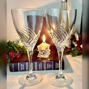 Schott-Zwiesel Pirouette Wine Glasses / Piroutette  Zwiesel Glasses / Vintage Schott Zwiesel Wine Glasses / Schott Blown Glasses Germany - 2