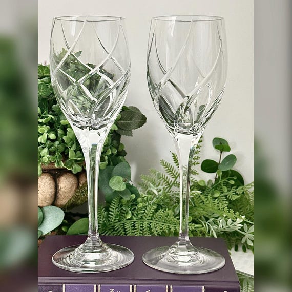 Mikasa Olympus Water Glasses / Olympus Mikasa Clear Elegant Water Glasses / Vintage Mikasa Water Glasses / Olympus Vintage Water Glasses