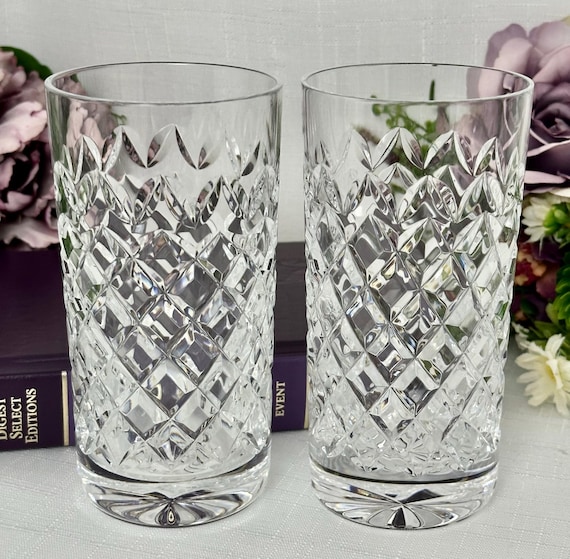 Waterford Powerscourt Crystal Highball Glass Pair Replacement