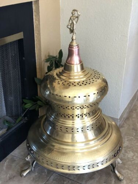 Vintage Turkish Brazier / Vintage Brass Heater Fire Pit / - Etsy UK