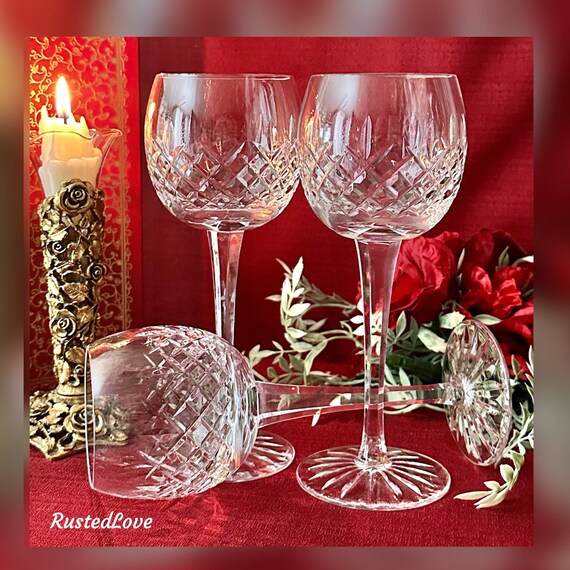 Mira By Astral Wine Hocks / Vintage Wine Hocks / Astral Cut Bowl Wine Glasses / Astral Mira Clear Wine Hocks / Vintage Astral Wine Hocks - 3