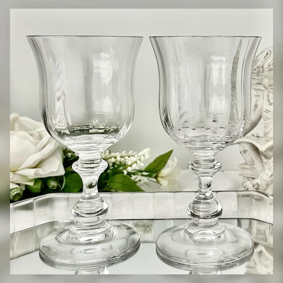 Mikasa French Countryside Wine Glass Replacement Pair Vintage Drinkware