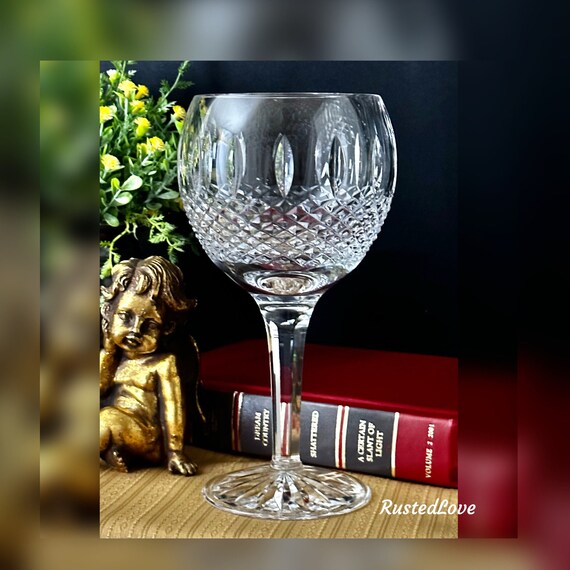 Waterford Glenmede Balloon Wine Glass / Glenmede Waterford Wine Glass / Waterford Glenmede Glass / Waterford Crystal Glenmede Wine Glass - 1
