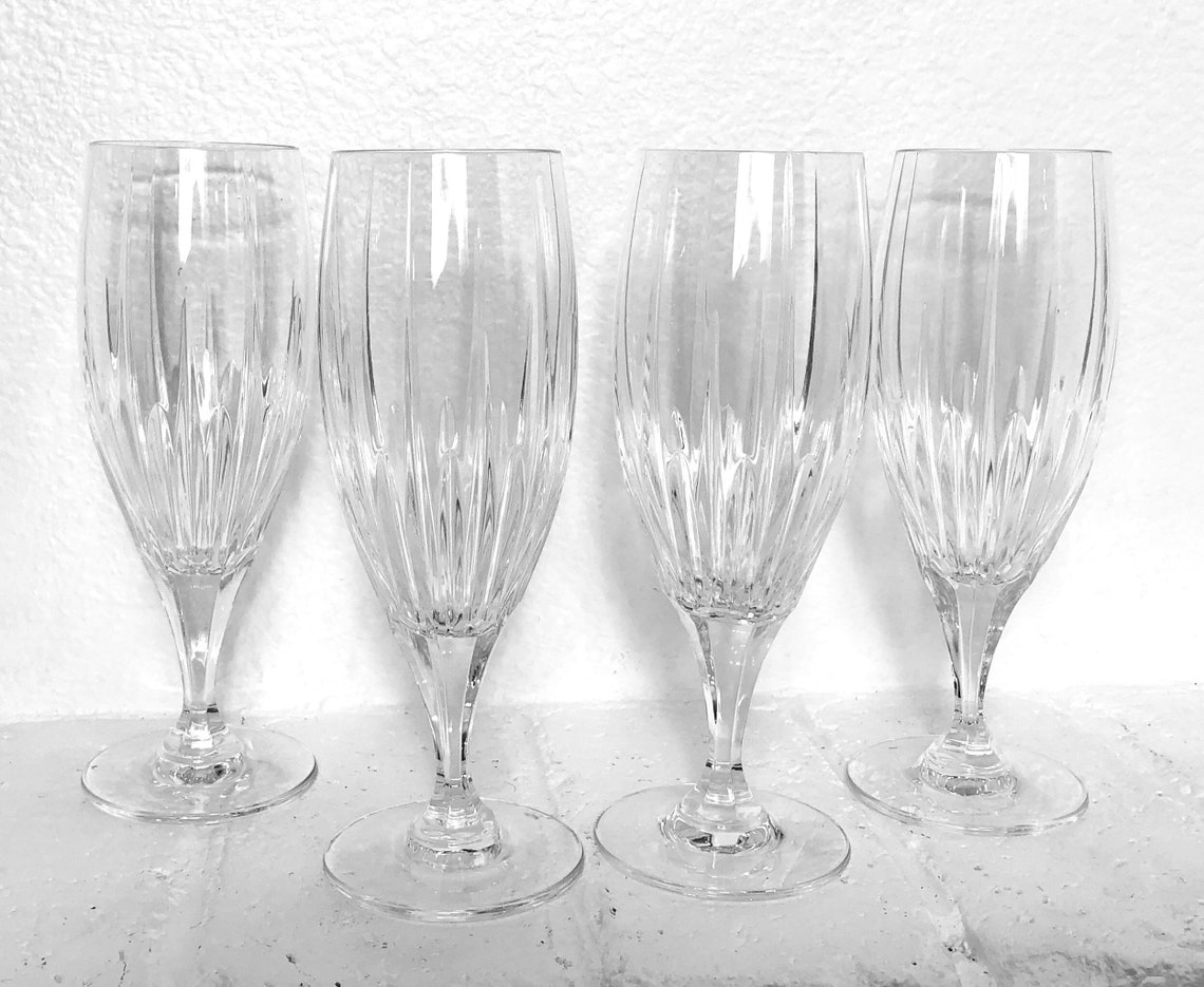 Mikasa Arctic Lights / Ice Tea Glasses / Elegant Stemware / Etsy