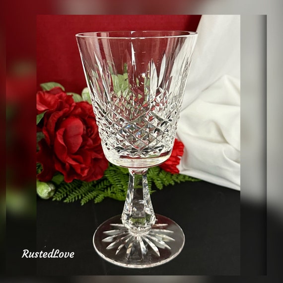 Waterford Crystal Kenmare Water Glass / Waterford Kenmare Water Glass / Kenmare Water Glass / Waterford Kenmare Crystal Water Goblet - 1