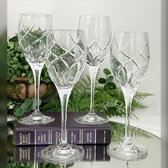 Vintage Mikasa Olympus Water Glasses / Mikasa Olympus Water Goblets / Mikasa Crystal Water Glasses / Olympus Mikasa Water Glasses