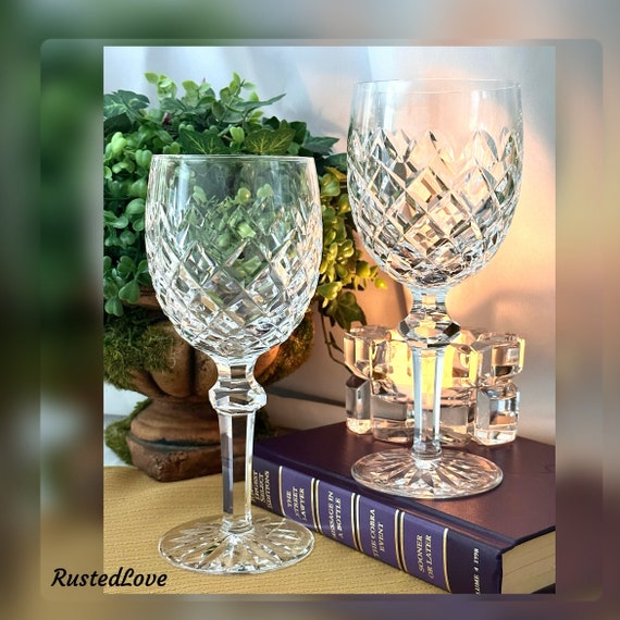 Waterford Powerscourt Water Glasses / Vintage Waterford Crystal Powerscourt Glasses / Powerscourt Water Glasses / Waterford Powerscourt - 2