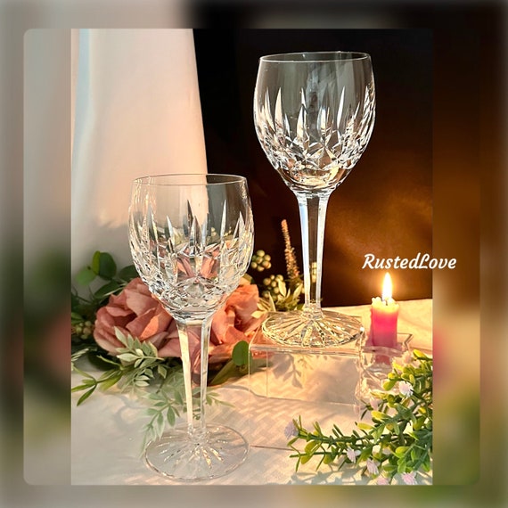 Waterford Crystal Ballymore Water Goblets / Waterford Blown Wine Glasses / Waterford Ballymore Wine Glasses / Waterford Water Glasses - 2