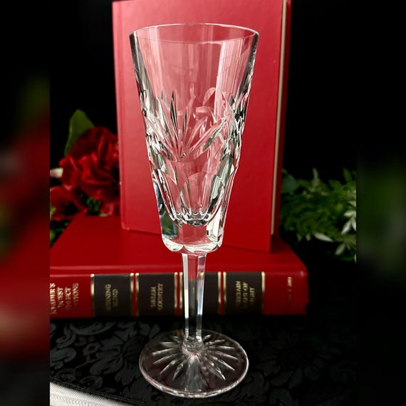 Waterford Crystal Ashling Champagne Flute / Waterford Cut Crystal Champagne Glass / Toasting Champagne Flute / Ashling Champagne Glass - 1