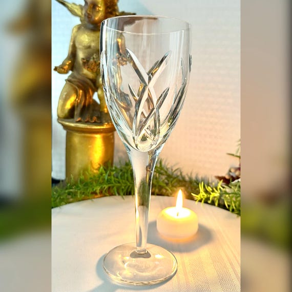 Waterford Crystal Signature John Rocha Wine Glass / Waterford Rocha Red Wine Glass / John Rocha Vintage Signature Waterford Wine Glass - 1