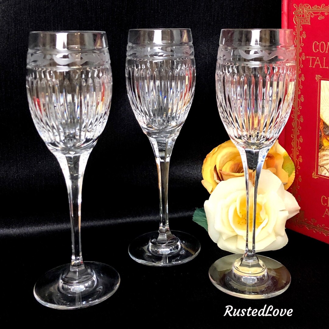 Mikasa Crystal Glasses / Mikasa Italian Countryside / Cut Crystal
