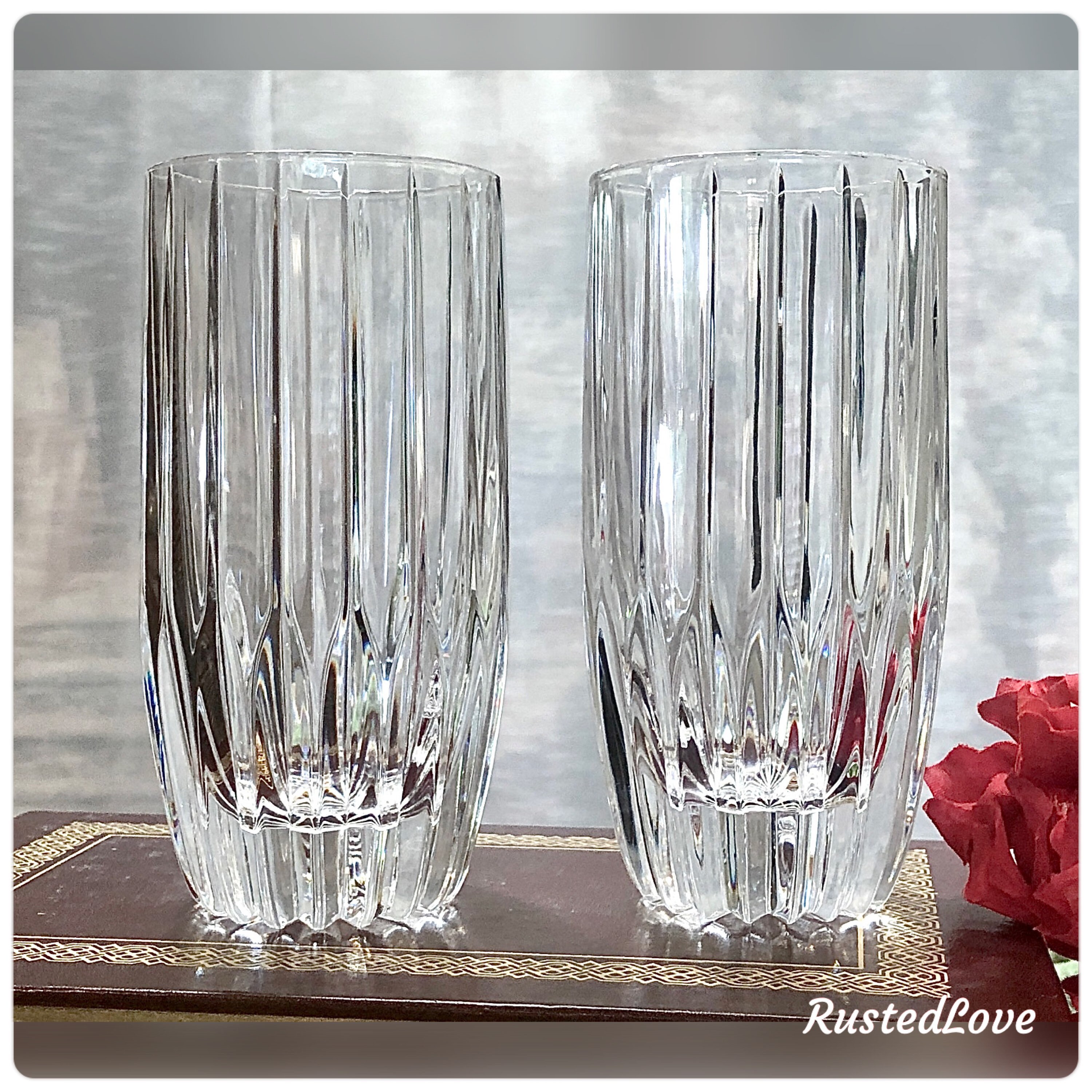 Highball Glasses / Mikasa Park Lane / Mikasa Crystal Glasses / Highball  Glassware / Elegant Glasses / Mikasa Drinkware / Elegant Barware 