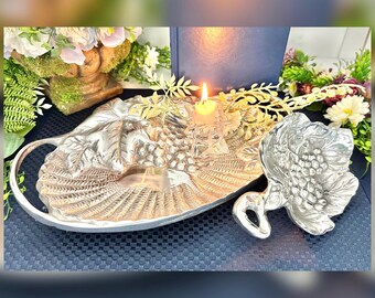 Wallace Baroque Silver Plated Tray / Baroque Wallace 294F Footed