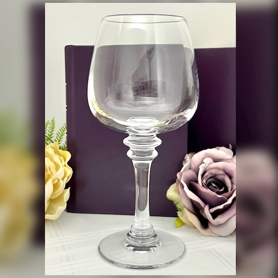 Claro Pottery Barn White White Glass / Vintage Claro Replacement Wine Goblet / Pottery Barn Claro White Wine Goblet / Vintage Wine Glass