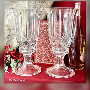 Hurricane Candle Holders / Glass Hurricane Candle Shades / Clear Glass Hurricane Candle Holders / Candle Holders / Taper Candle Holders