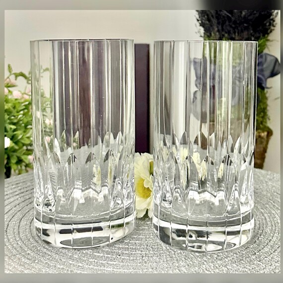 Park Ave Mikasa Highball Glasses / Mikasa Park Ave Clear Highball Glasses / Vintage Mikasa Park Ave Barware / Park Ave Highball Glasses - 4