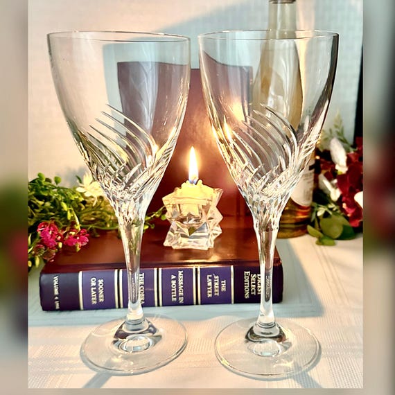 Schott-Zwiesel Pirouette Water Glasses / Vintage Pirouette Zwiesel Water Glasses / Pirouette Water Glasses / Blown Glass Germany - 2