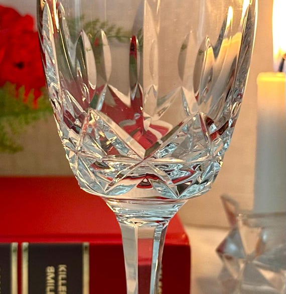 Vintage Josair Candice Crystal Wine Goblet - Etsy