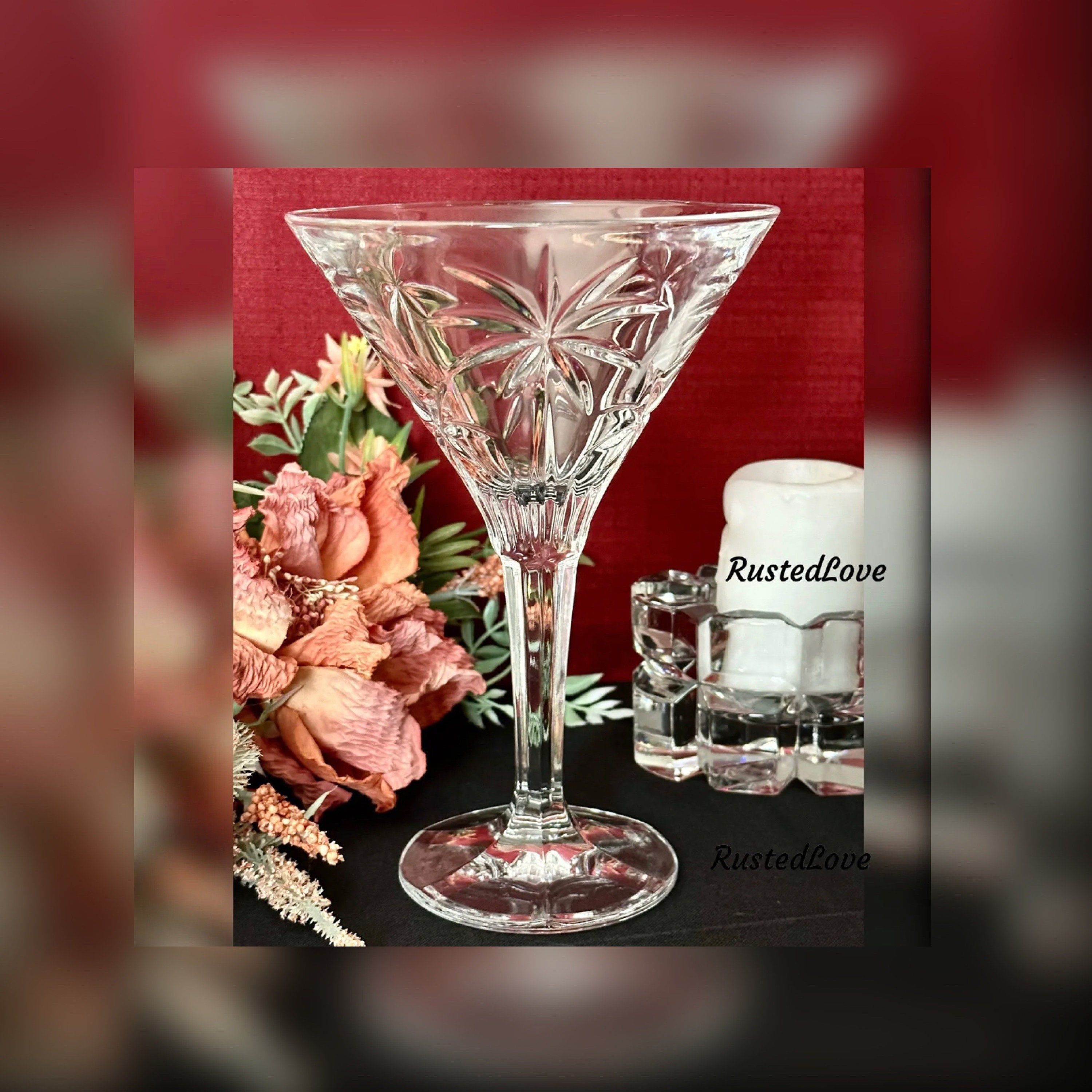 Homeford Plastic Large Martini Glass Disposable Cup, 18-Inch