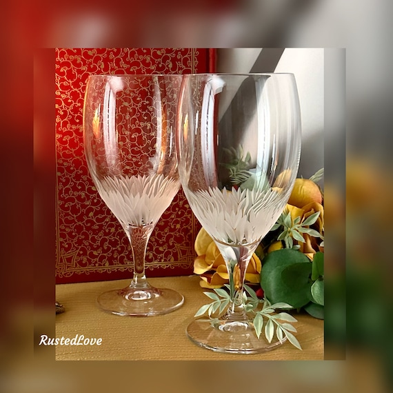Flora Villeroy & Boch Ice Tea Glasses / Vintage Flora Ice Tea Glasses / Villeroy and Boch Ice Tea Glasses / Flora Villeroy Ice Tea Glasses 2