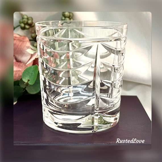 Tiffany Swag Double Old Fashioned Glass / Vintage Tiffany Barware / Tiffany Old Fashioned Glass / Tiffany & Co Swag Glass / Tiffany Glass -1