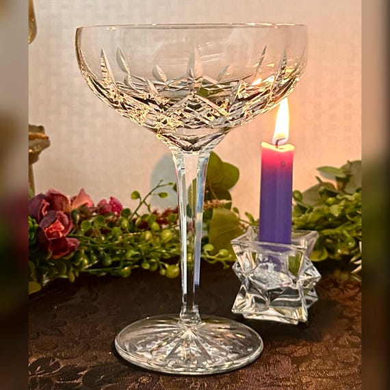 Waterford Lismore Margarita Glass / Vintage Waterford Crystal Margarita Glass / Waterford Crystal Lismore Margarita Glass - Discounted