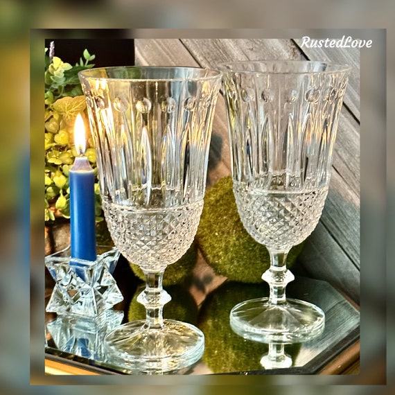 Gorham Crystal Sutton Place Ice Tea Glasses / Vintage Shannon Ice Tea Glasses / Gorham Sutton Glasses / Sutton Place Ice Tea Glasses - 2